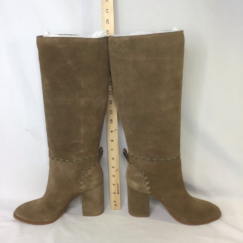 New Tory Burch Contraire Suede 90mm Knee Boot - Picture 8 of 16